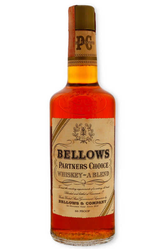Bellows Partners Choice Blended Whiskey 1970s