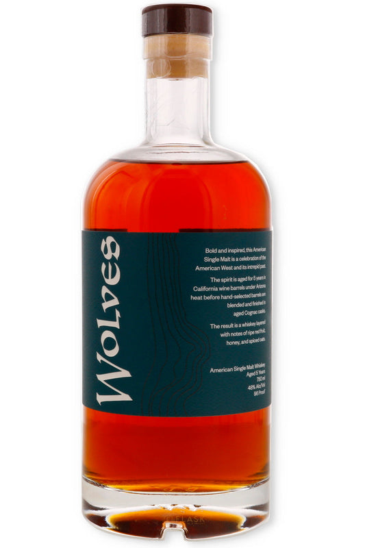 Wolves 5 Year Old American Single Malt 96 proof 750ml